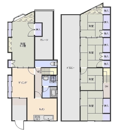 平和町戸建の物件間取画像